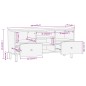 vidaXL TV-Schrank 100x33x46 cm Massivholz Mango vidaXL TV-Schrank 100x33x46 cm Massivholz Mango