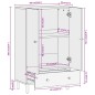 vidaXL Highboard 60x33x100 cm Massivholz Mango vidaXL Highboard 60x33x100 cm Massivholz Mango