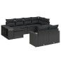 vidaXL 10-tlg. Garten-Sofagarnitur mit Kissen Schwarz Poly Rattan vidaXL 10-tlg. Garten-Sofagarnitur mit Kissen Schwarz Poly Rattan