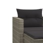 vidaXL Gartensofa 2-Sitzer mit Hockern Hellgrau Poly Rattan vidaXL Gartensofa 2-Sitzer mit Hockern Hellgrau Poly Rattan