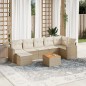 vidaXL 8-tlg. Garten-Sofagarnitur mit Kissen Beige Poly Rattan vidaXL 8-tlg. Garten-Sofagarnitur mit Kissen Beige Poly Rattan
