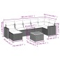 vidaXL 8-tlg. Garten-Sofagarnitur mit Kissen Grau Poly Rattan vidaXL 8-tlg. Garten-Sofagarnitur mit Kissen Grau Poly Rattan