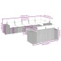 vidaXL 9-tlg. Garten-Sofagarnitur mit Kissen Beige Poly Rattan vidaXL 9-tlg. Garten-Sofagarnitur mit Kissen Beige Poly Rattan