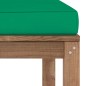 Outdoor-Fußhocker mit Kissen in Grün Outdoor-Fußhocker mit Kissen in Grün
