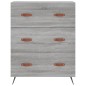 Highboard Grau Sonoma 69,5x34x180 cm Holzwerkstoff Highboard Grau Sonoma 69,5x34x180 cm Holzwerkstoff