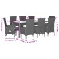 vidaXL 9-tlg. Garten-Essgruppe mit Kissen Beige Poly Rattan vidaXL 9-tlg. Garten-Essgruppe mit Kissen Beige Poly Rattan