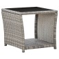 vidaXL 3-tlg. Garten-Essgruppe mit Kissen Grau Poly Rattan vidaXL 3-tlg. Garten-Essgruppe mit Kissen Grau Poly Rattan