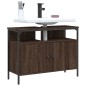 vidaXL Waschbeckenunterschrank Braun Eiche 80x30x60 cm Holzwerkstoff vidaXL Waschbeckenunterschrank Braun Eiche 80x30x60 cm Holzwerkstoff