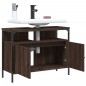 vidaXL Waschbeckenunterschrank Braun Eiche 80x30x60 cm Holzwerkstoff vidaXL Waschbeckenunterschrank Braun Eiche 80x30x60 cm Holzwerkstoff