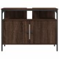 vidaXL Waschbeckenunterschrank Braun Eiche 80x30x60 cm Holzwerkstoff vidaXL Waschbeckenunterschrank Braun Eiche 80x30x60 cm Holzwerkstoff