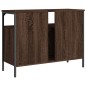 vidaXL Waschbeckenunterschrank Braun Eiche 80x30x60 cm Holzwerkstoff vidaXL Waschbeckenunterschrank Braun Eiche 80x30x60 cm Holzwerkstoff