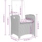 vidaXL 3-tlg. Garten-Essgruppe mit Kissen Beige Poly Rattan vidaXL 3-tlg. Garten-Essgruppe mit Kissen Beige Poly Rattan