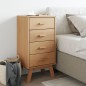 vidaXL Nachttisch OLDEN Braun Massivholz Kiefer vidaXL Nachttisch OLDEN Braun Massivholz Kiefer