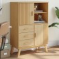 vidaXL Highboard OLDEN Braun 85x43x125 cm Massivholz Kiefer vidaXL Highboard OLDEN Braun 85x43x125 cm Massivholz Kiefer