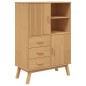 vidaXL Highboard OLDEN Braun 85x43x125 cm Massivholz Kiefer vidaXL Highboard OLDEN Braun 85x43x125 cm Massivholz Kiefer