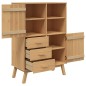 vidaXL Highboard OLDEN Braun 85x43x125 cm Massivholz Kiefer vidaXL Highboard OLDEN Braun 85x43x125 cm Massivholz Kiefer