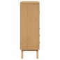 vidaXL Highboard OLDEN Braun 85x43x125 cm Massivholz Kiefer vidaXL Highboard OLDEN Braun 85x43x125 cm Massivholz Kiefer