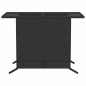 vidaXL 3-tlg. Bistro-Set mit Kissen Schwarz Poly Rattan vidaXL 3-tlg. Bistro-Set mit Kissen Schwarz Poly Rattan