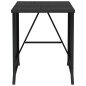 vidaXL 3-tlg. Bistro-Set mit Kissen Schwarz Poly Rattan vidaXL 3-tlg. Bistro-Set mit Kissen Schwarz Poly Rattan