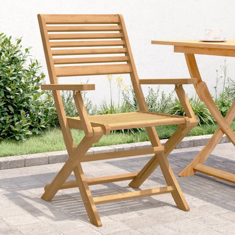 vidaXL Gartenstühle 2 Stk. Klappbar 54,5x61,5x86,5cm Massivholz Akazie vidaXL Gartenstühle 2 Stk. Klappbar 54,5x61,5x86,5cm Massivholz Akazie