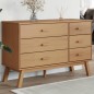 vidaXL Schubladenschrank OLDEN Braun Massivholz Kiefer vidaXL Schubladenschrank OLDEN Braun Massivholz Kiefer