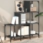vidaXL Bücherregal Schwarz 92x30x102 cm Holzwerkstoff und Metall vidaXL Bücherregal Schwarz 92x30x102 cm Holzwerkstoff und Metall
