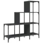 vidaXL Bücherregal Schwarz 92x30x102 cm Holzwerkstoff und Metall vidaXL Bücherregal Schwarz 92x30x102 cm Holzwerkstoff und Metall