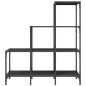 vidaXL Bücherregal Schwarz 92x30x102 cm Holzwerkstoff und Metall vidaXL Bücherregal Schwarz 92x30x102 cm Holzwerkstoff und Metall