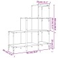 vidaXL Bücherregal Schwarz 92x30x102 cm Holzwerkstoff und Metall vidaXL Bücherregal Schwarz 92x30x102 cm Holzwerkstoff und Metall