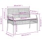 vidaXL 3-tlg. Garten-Essgruppe mit Kissen Beige Poly Rattan vidaXL 3-tlg. Garten-Essgruppe mit Kissen Beige Poly Rattan