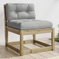 vidaXL Gartensofas mit Kissen 2 Stk. Kiefernholz Imprägniert vidaXL Gartensofas mit Kissen 2 Stk. Kiefernholz Imprägniert