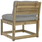 vidaXL Gartensofas mit Kissen 2 Stk. Kiefernholz Imprägniert vidaXL Gartensofas mit Kissen 2 Stk. Kiefernholz Imprägniert