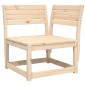 vidaXL Garten-Ecksofa mit Kissen 73x73x78 cm Massivholz Kiefer vidaXL Garten-Ecksofa mit Kissen 73x73x78 cm Massivholz Kiefer