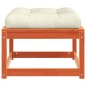 vidaXL Gartenhocker mit Kissen Wachsbraun Massivholz Kiefer vidaXL Gartenhocker mit Kissen Wachsbraun Massivholz Kiefer