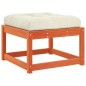 vidaXL Gartenhocker mit Kissen Wachsbraun Massivholz Kiefer vidaXL Gartenhocker mit Kissen Wachsbraun Massivholz Kiefer