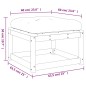 vidaXL Gartenhocker mit Kissen Kiefernholz Imprägniert vidaXL Gartenhocker mit Kissen Kiefernholz Imprägniert