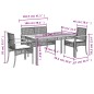 vidaXL 4-tlg. Garten-Essgruppe mit Kissen Schwarz Poly Rattan vidaXL 4-tlg. Garten-Essgruppe mit Kissen Schwarz Poly Rattan