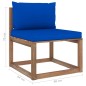 7-tlg. Garten-Lounge-Set aus Paletten mit Kissen Kiefernholz 7-tlg. Garten-Lounge-Set aus Paletten mit Kissen Kiefernholz