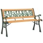 vidaXL Gartenbank 116 cm Massivholz Tanne und Stahl vidaXL Gartenbank 116 cm Massivholz Tanne und Stahl