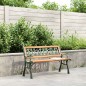 vidaXL Gartenbank 116 cm Massivholz Tanne und Stahl vidaXL Gartenbank 116 cm Massivholz Tanne und Stahl