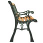 vidaXL Gartenbank 116 cm Massivholz Tanne und Stahl vidaXL Gartenbank 116 cm Massivholz Tanne und Stahl