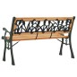 vidaXL Gartenbank 116 cm Massivholz Tanne und Stahl vidaXL Gartenbank 116 cm Massivholz Tanne und Stahl