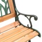 vidaXL Gartenbank 116 cm Massivholz Tanne und Stahl vidaXL Gartenbank 116 cm Massivholz Tanne und Stahl