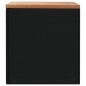 vidaXL Gartentruhe Schwarz 110x50x54 cm Poly Rattan Akazienholz vidaXL Gartentruhe Schwarz 110x50x54 cm Poly Rattan Akazienholz