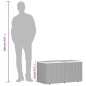 vidaXL Gartentruhe Schwarz 110x50x54 cm Poly Rattan Akazienholz vidaXL Gartentruhe Schwarz 110x50x54 cm Poly Rattan Akazienholz