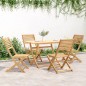 vidaXL Gartenstühle 4 Stk. Klappbar 48,5x61,5x87 cm Massivholz Akazie vidaXL Gartenstühle 4 Stk. Klappbar 48,5x61,5x87 cm Massivholz Akazie