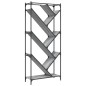 vidaXL Bücherregal Grau Sonoma 79x30x180 cm Holzwerkstoff und Metall vidaXL Bücherregal Grau Sonoma 79x30x180 cm Holzwerkstoff und Metall