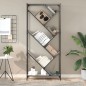 vidaXL Bücherregal Grau Sonoma 79x30x180 cm Holzwerkstoff und Metall vidaXL Bücherregal Grau Sonoma 79x30x180 cm Holzwerkstoff und Metall