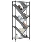 vidaXL Bücherregal Grau Sonoma 79x30x180 cm Holzwerkstoff und Metall vidaXL Bücherregal Grau Sonoma 79x30x180 cm Holzwerkstoff und Metall