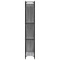 vidaXL Bücherregal Grau Sonoma 79x30x180 cm Holzwerkstoff und Metall vidaXL Bücherregal Grau Sonoma 79x30x180 cm Holzwerkstoff und Metall
